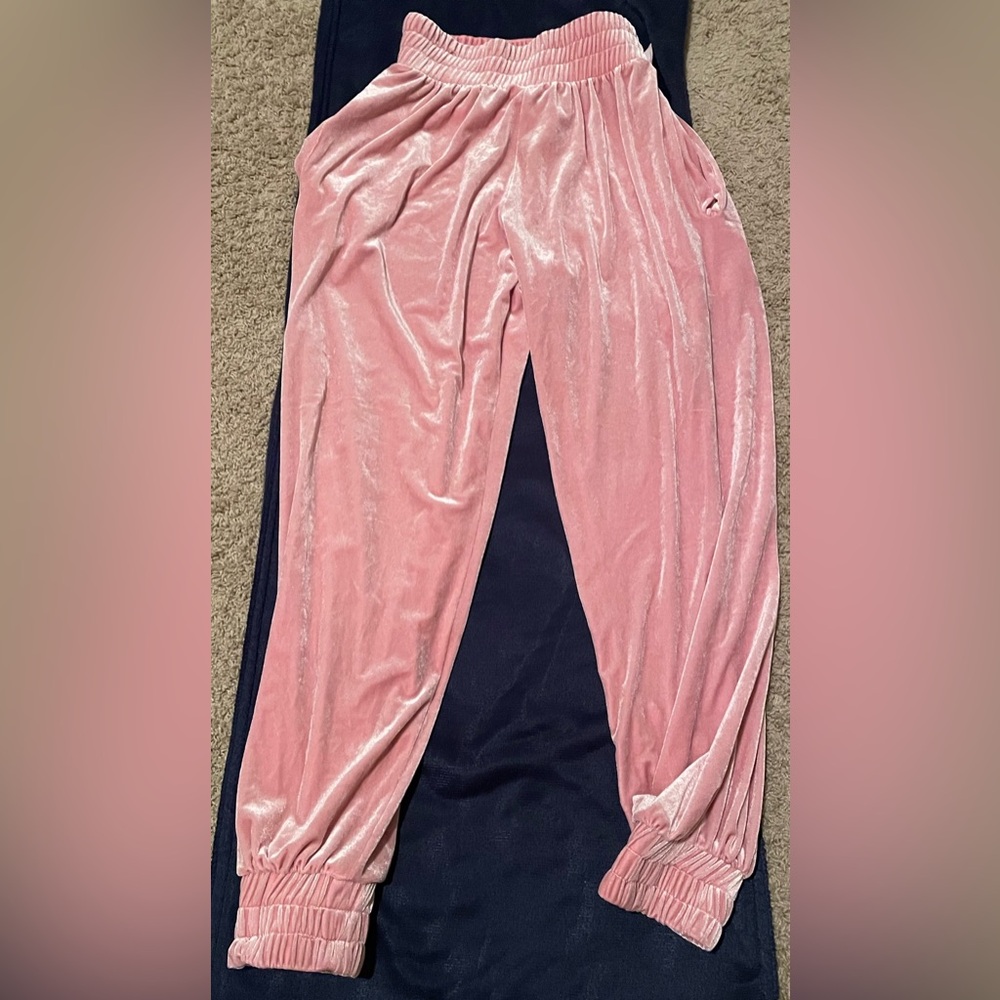 LAINA RAUMA 💥Pink Velour Jogger Pants